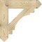 Ekena Millwork Merced Arts & Crafts Rough Sawn Bracket, Douglas Fir, 6"W x 32"D x 32"H BKT06X32X32MRC03RDF - alternate 2